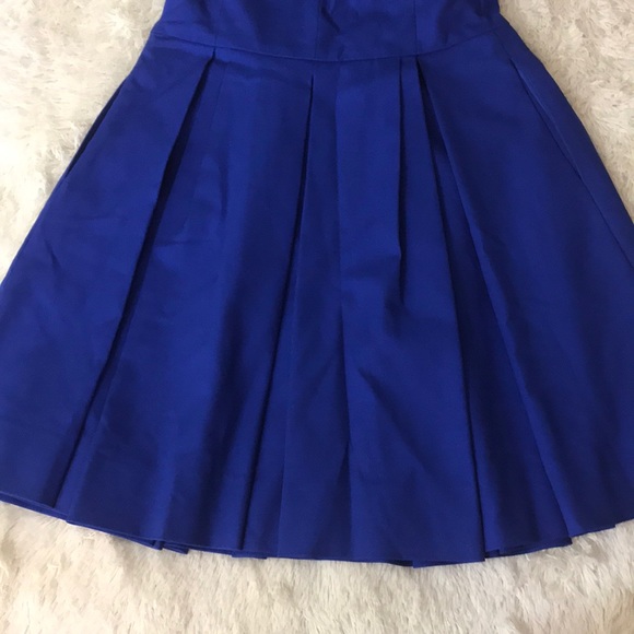 Ralph Lauren Blue Pleated mini Dress size 4 - Picture 7 of 8